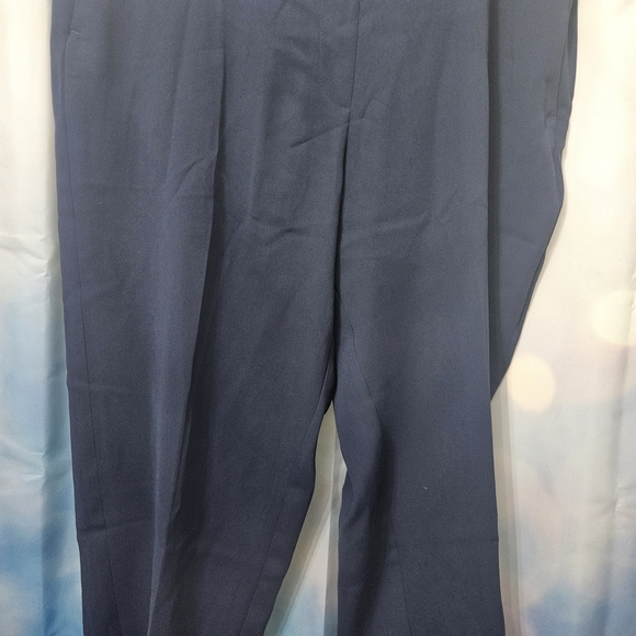 Classic Navy Blue Flowy Slacks - Picture 6 of 13